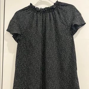 Express Black & White Top (Size L)